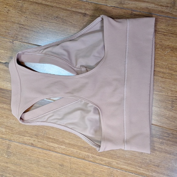 Aerie Offline Ribbed Lace Up Sports Bra - Picture 12 of 12